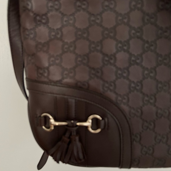 Authentic Preloved Guccissima Dark Brown Messenger bag - Picture 12 of 16